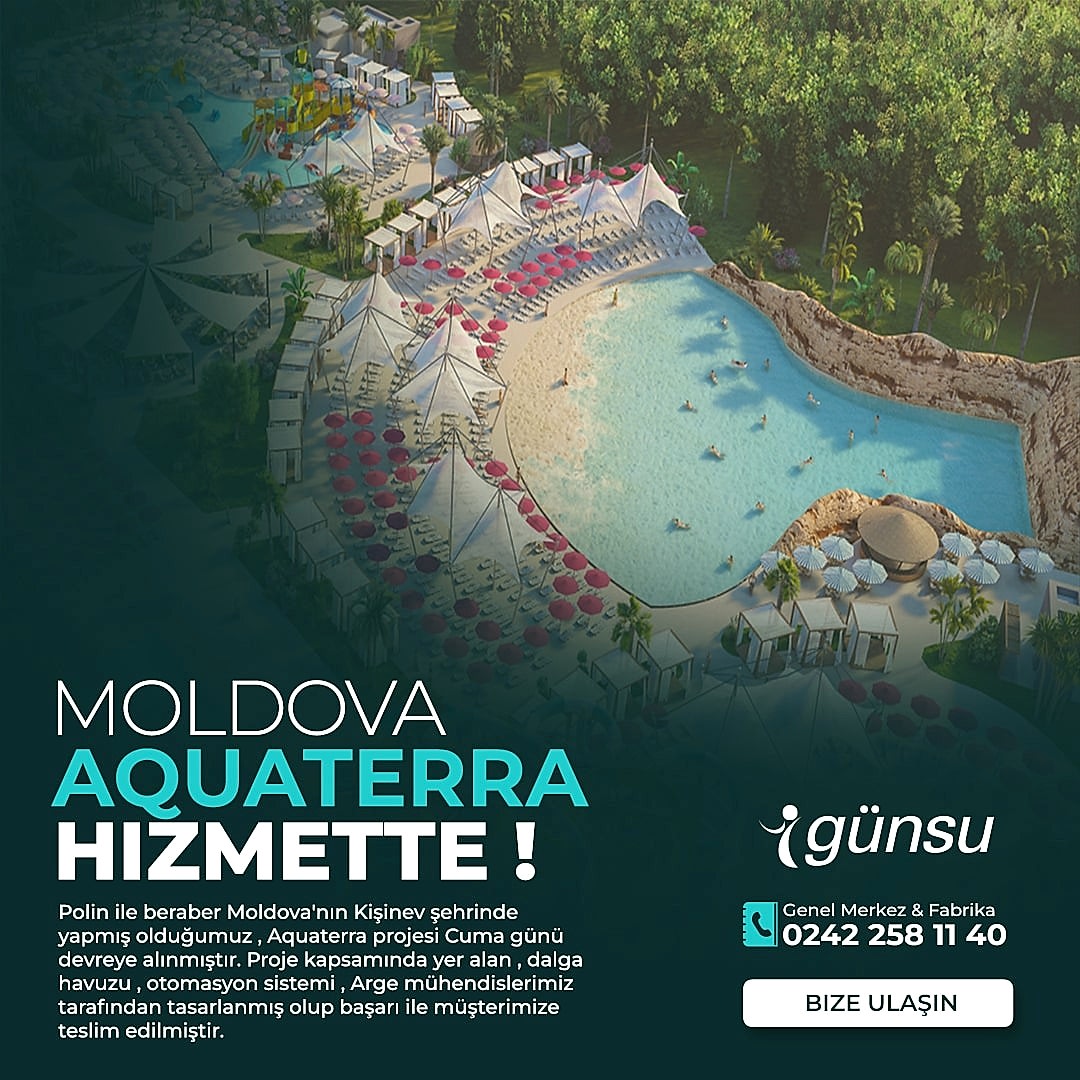 Moldova – Kişinev Aqua Terra Hizmete Açıldı !