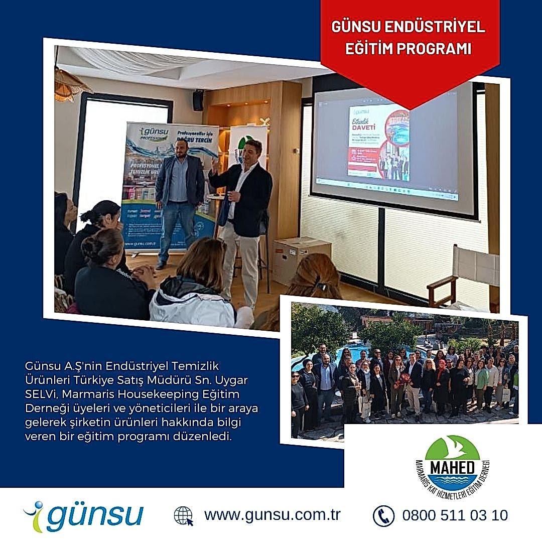 Günsu’dan Mahed Üyelerine eğitim programı.